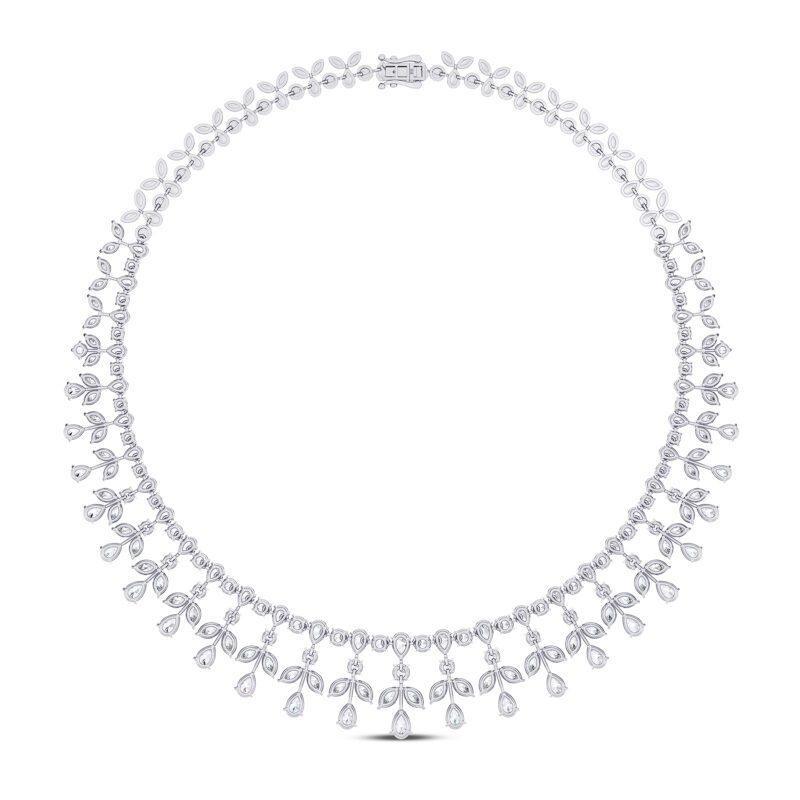 Solar Gleam Diamond Necklace