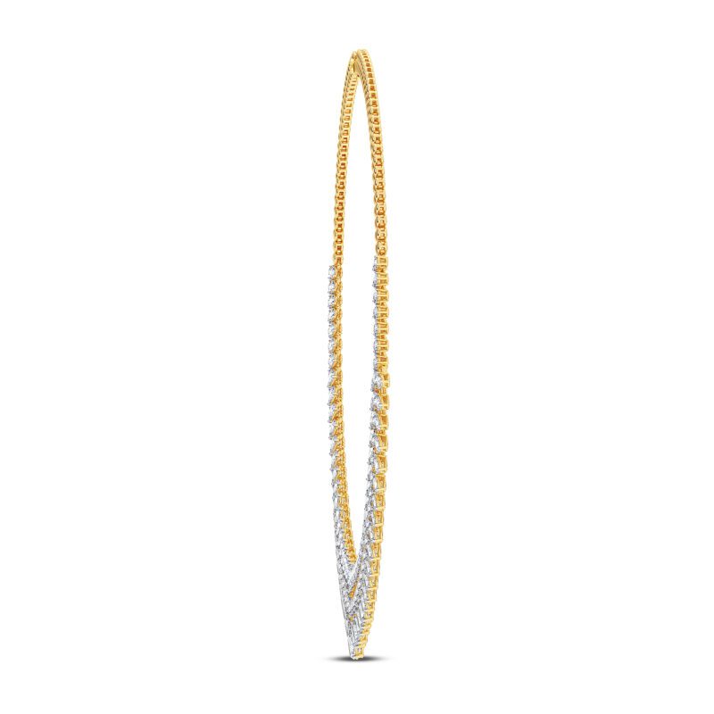 Pretty Plume Diamond Necklace