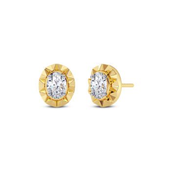 Lucent Oval Diamond Earring