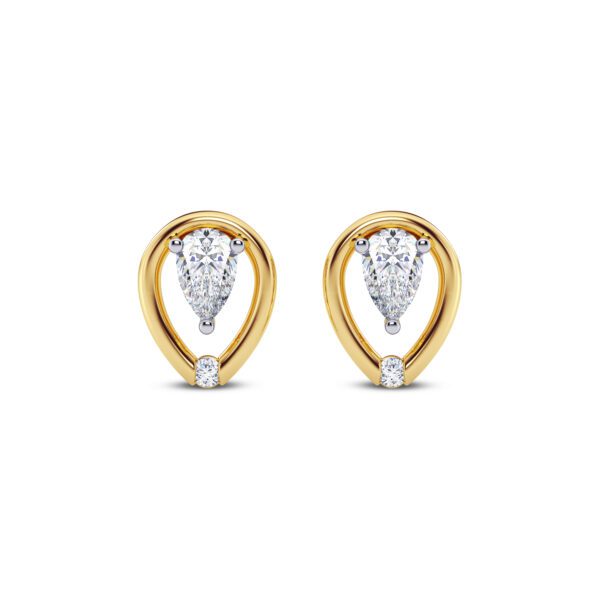 Pear Caress Diamond Earring