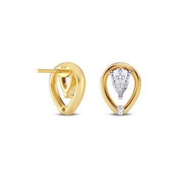 Pear Caress Diamond Earring