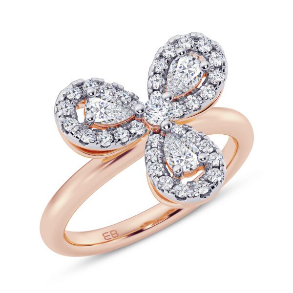 Pear-fect Trifecta Diamond Ring